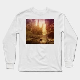 Dawn in the Snow Covered Forest Long Sleeve T-Shirt